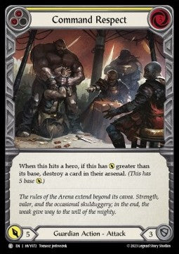 Command Respect (Yellow) (Regular) - Heavy Hitters (Common) [HVY-072]