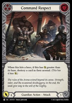 Command Respect (Blue) (Rainbow Foil) - Heavy Hitters (Common) [HVY-073]
