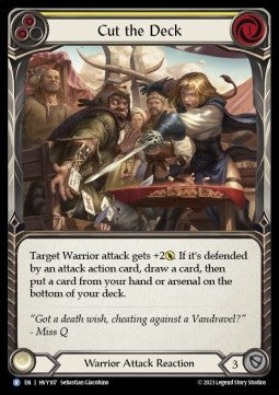 Cut the Deck (Yellow) (Rainbow Foil) - Heavy Hitters (Rare) [HVY-107]