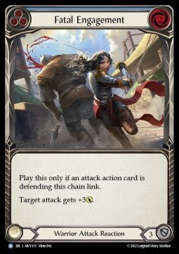 Fatal Engagement (Blue) (Rainbow Foil) - Heavy Hitters (Rare) [HVY-111]