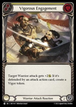 Vigorous Engagement (Yellow) (Rainbow Foil) - Heavy Hitters (Common) [HVY-119]
