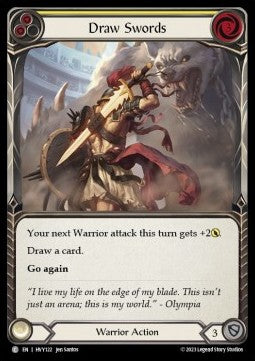 Draw Swords (Yellow) (Regular) - Heavy Hitters (Common) [HVY-122]