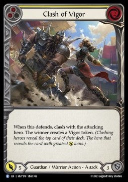 Clash of Vigor (Yellow) (Regular) - Heavy Hitters (Rare) [HVY-178]