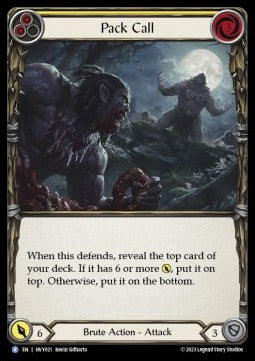 Pack Call (Yellow) (Rainbow Foil) - Heavy Hitters (Rare) [HVY-021]