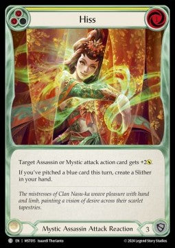 Hiss (Yellow) (Rainbow Foil) - Part the Mistveil (Common) [MST-015]