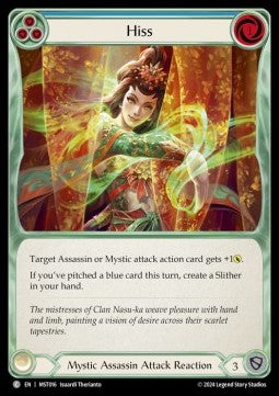 Hiss (Blue) (Rainbow Foil) - Part the Mistveil (Common) [MST-016]