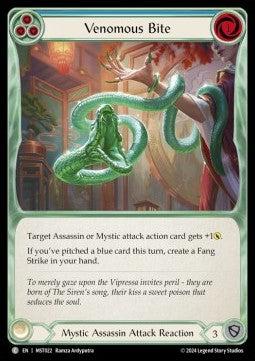 Venomous Bite (Blue) (Rainbow Foil) - Part the Mistveil (Common) [MST-022]