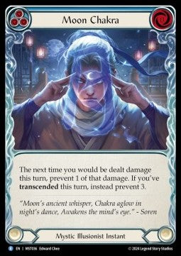 Moon Chakra (Blue) (Rainbow Foil) - Part the Mistveil (Rare) [MST-036]