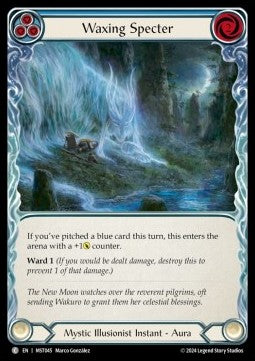 Waxing Specter (Blue) (Regular) - Part the Mistveil (Common) [MST-045]