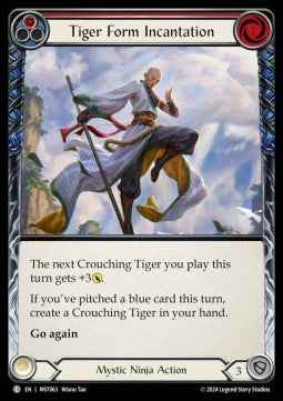 Tiger Form Incantation (Red) (Rainbow Foil) - Part the Mistveil (Common) [MST-063]