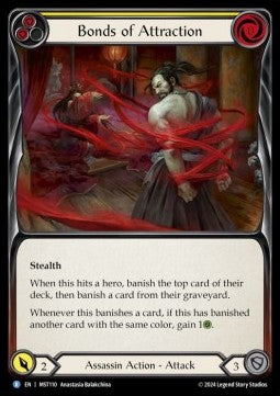 Bonds of Attraction (Yellow) (Regular) - Part the Mistveil (Rare) [MST-110]