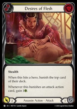 Desires of Flesh (Yellow) (Regular) - Part the Mistveil (Common) [MST-119]