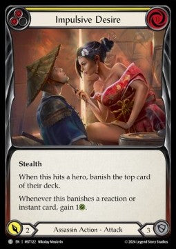 Impulsive Desire (Yellow) (Rainbow Foil) - Part the Mistveil (Common) [MST-122]