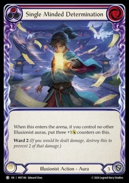 Single Minded Determination (Red) (Regular) - Part the Mistveil (Common) [MST-146]