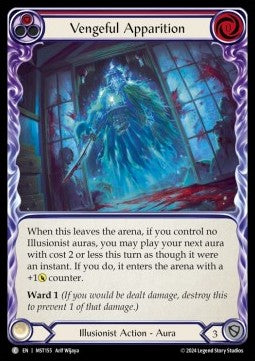 Vengeful Apparition (Red) (Regular) - Part the Mistveil (Common) [MST-155]
