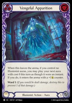 Vengeful Apparition (Blue) (Regular) - Part the Mistveil (Common) [MST-157]