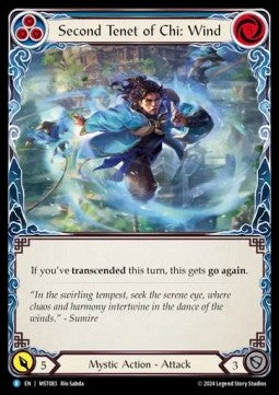 Second Tenet of Chi: Wind (Rainbow Foil) - Part the Mistveil (Rare) [MST-083]