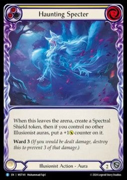 Haunting Specter (Yellow) (Rainbow Foil) - Part the Mistveil (Rare) [MST-141]