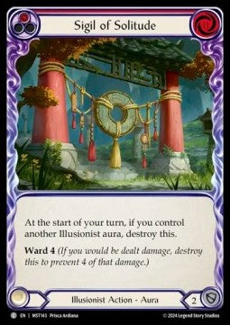 Sigil of Solitude (Red) (Rainbow Foil) - Part the Mistveil (Common) [MST-143]