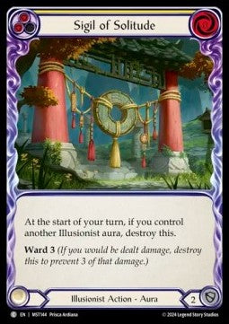 Sigil of Solitude (Yellow) (Rainbow Foil) - Part the Mistveil (Common) [MST-144]