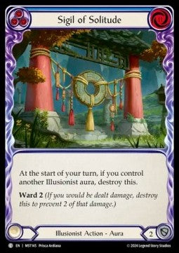 Sigil of Solitude (Blue) (Rainbow Foil) - Part the Mistveil (Common) [MST-145]