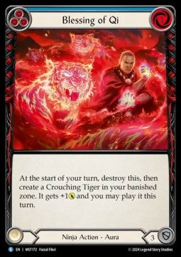 Blessing of Qi (Blue) (Regular) - Part the Mistveil (Rare) [MST-172]
