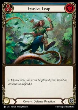 Evasive Leap (Blue) (Rainbow Foil) - Part the Mistveil (Common) [MST-220]