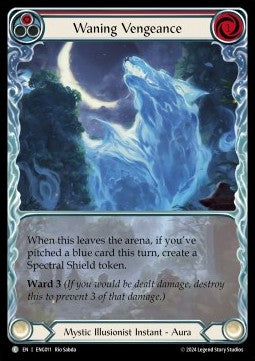Waning Vengeance (Red) (Extended Art Regular) - Part the Mistveil - Enigma Blitz Deck (Common) [ENG-011]