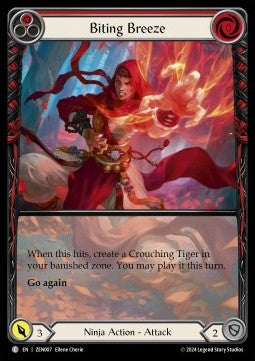 Biting Breeze (Red) (Extended Art Regular) - Part the Mistveil - Zen Blitz Deck (Common) [ZEN-007]