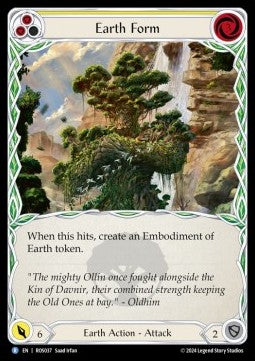 Earth Form (Yellow) (Rainbow Foil) - Rosetta (Rare) [ROS-037]