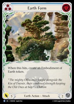 Earth Form (Blue) (Rainbow Foil) - Rosetta (Rare) [ROS-038]