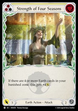 Strength of Four Seasons (Yellow) (Rainbow Foil) - Rosetta (Common) [ROS-059]