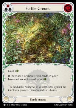 Fertile Ground (Red) (Regular) - Rosetta (Common) [ROS-067]
