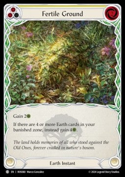 Fertile Ground (Yellow) (Rainbow Foil) - Rosetta (Common) [ROS-068]