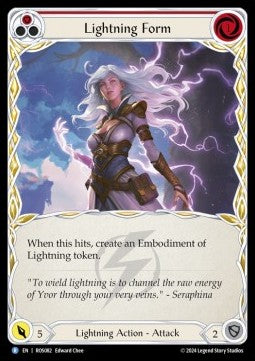 Lightning Form (Red) (Regular) - Rosetta (Rare) [ROS-082]