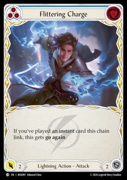 Flittering Charge (Blue) (Regular) - Rosetta (Common) [ROS-091]