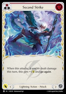 Second Strike (Red) (Rainbow Foil) - Rosetta (Common) [ROS-101]