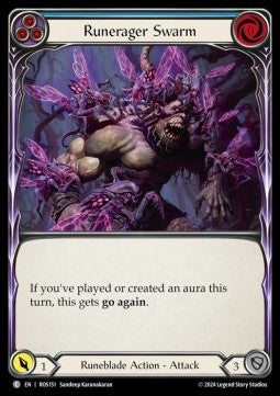 Runerager Swarm (Blue) (Rainbow Foil) - Rosetta (Common) [ROS-151]