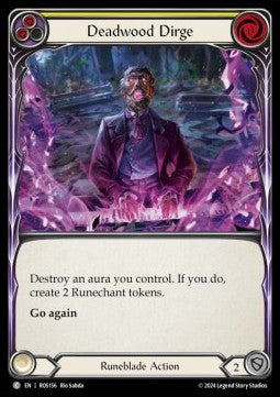 Deadwood Dirge (Yellow) (Rainbow Foil) - Rosetta (Common) [ROS-156]