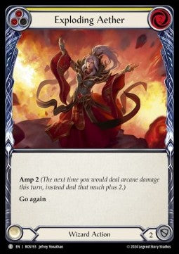 Exploding Aether (Yellow) (Rainbow Foil) - Rosetta (Common) [ROS-193]