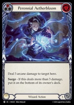 Perennial Aetherbloom (Red) (Rainbow Foil) - Rosetta (Common) [ROS-201]
