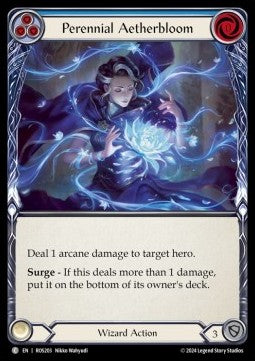 Perennial Aetherbloom (Blue) (Rainbow Foil) - Rosetta (Common) [ROS-203]