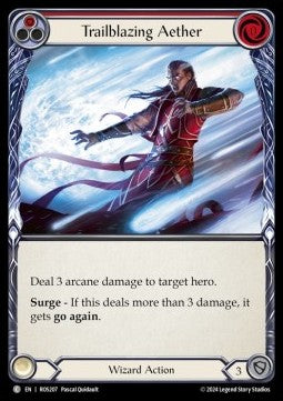 Trailblazing Aether (Red) (Regular) - Rosetta (Common) [ROS-207]