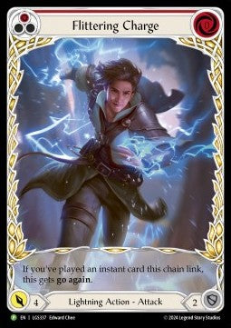 Flittering Charge (Red) (Extended Art Rainbow Foil)