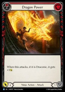 Dragon Power (Red) (Regular) - The Hunted (Rare) [HNT-077]