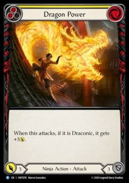Dragon Power (Yellow) (Regular) - The Hunted (Rare) [HNT-078]