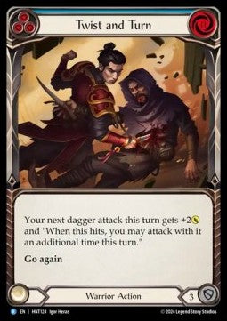 Twist and Turn (Blue) (Rainbow Foil) - The Hunted (Rare) [HNT-124]