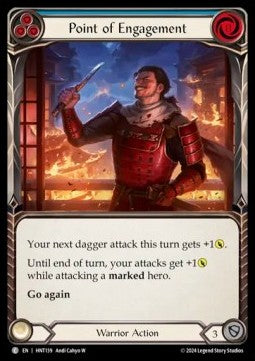 Point of Engagement (Blue) (Rainbow Foil) - The Hunted (Common) [HNT-139]