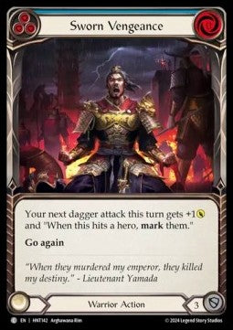 Sworn Vengeance (Blue) (Regular) - The Hunted (Common) [HNT-142]