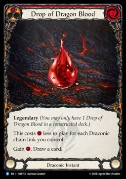 Drop of Dragon Blood (Rainbow Foil) - The Hunted (Rare) [HNT-155]